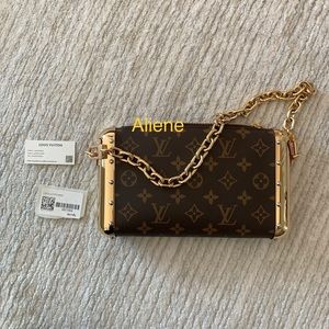 Louis Vuitton Monogram Metal Studded Capsule Pochette  trunk chain runway